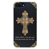 Cross Phone Case on Black
